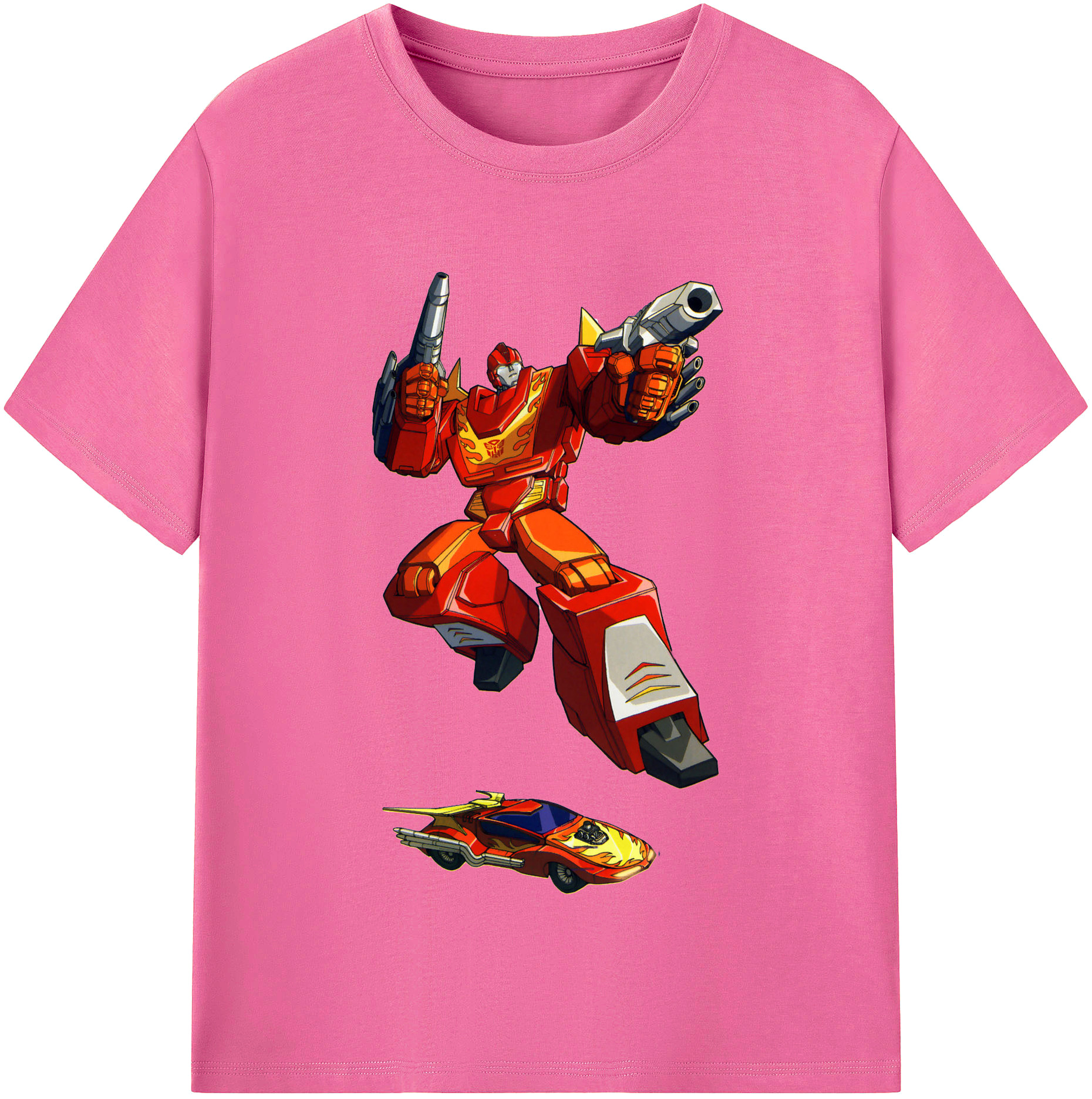 （画像用）  レディースカジュアルプリントTシャツ（綿100％）